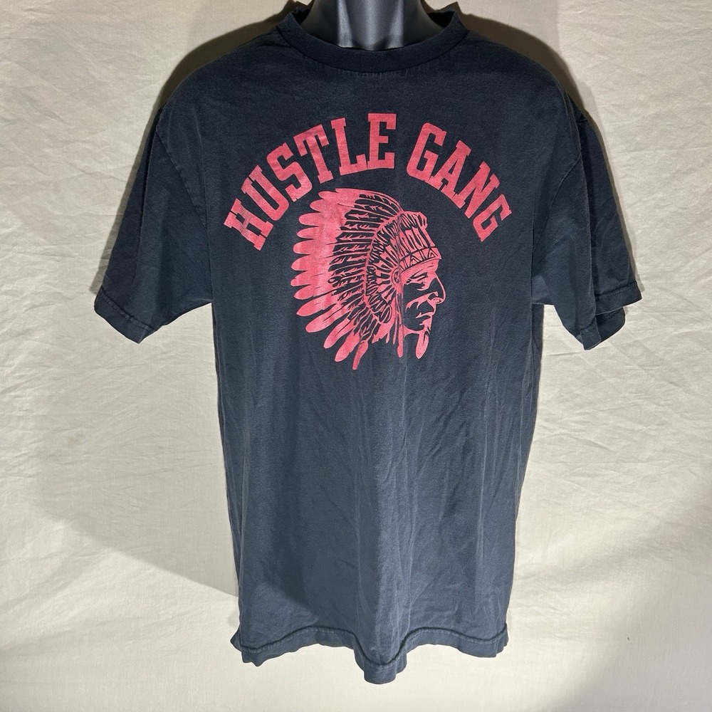 Hustle Gang "Hustlegang of America" Graphic T-Shirt Black Size Large